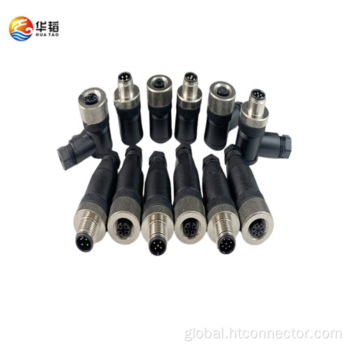 Waterproof Connector with Elbow M12 A Code waterproof connector injection molded elbow Manufactory